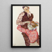 Amoureux - Egon Schiele — framed artwork on a wall