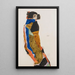 Moa - Egon Schiele — ingelijst kunstwerk aan de muur
