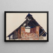 Oud pignon - Egon Schiele — ingelijst kunstwerk aan de muur