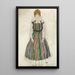 Portrait of Edith - Egon Schiele — framed artwork on a wall