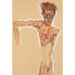 Reproductie van het schilderij Autoportrait - Egon Schiele