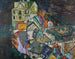 Einde van de stad of schets van een portret - Egon Schiele — weergave van het kunstwerk
