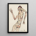 Reproductie van het schilderij La danseuse - Egon Schiele