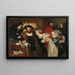 Christian II ondertekenend de Uitvoeringsorde van Torben Oxe - Eilif Peterssen — ingelijst kunstwerk aan de muur