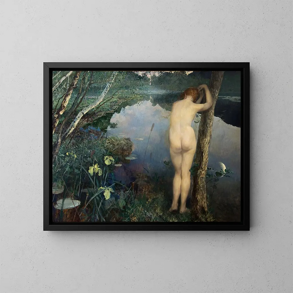 Nocturne Painting - Eilif Peterssen — framed artwork on a wall