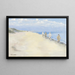 Fietsers op het strand - Einar Hein — ingelijst kunstwerk aan de muur