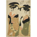 Kan serveuse de l'Izutsuya et la geisha Fuseya de l'Ogiya II - Eishsai Chki — artwork view