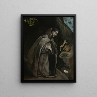 El Greco Domenikos Theotokopoulos - Saint Francis Kneeling in Meditation.webp
