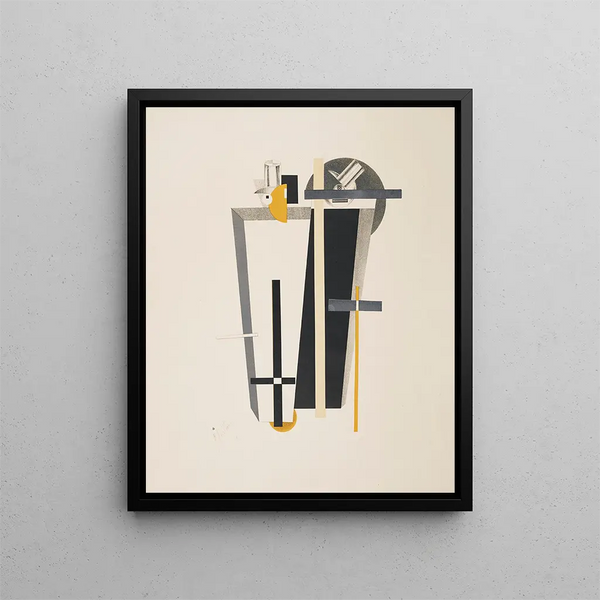 Fossoyeurs Fossoyeurs - El Lissitzky — framed artwork on a wall