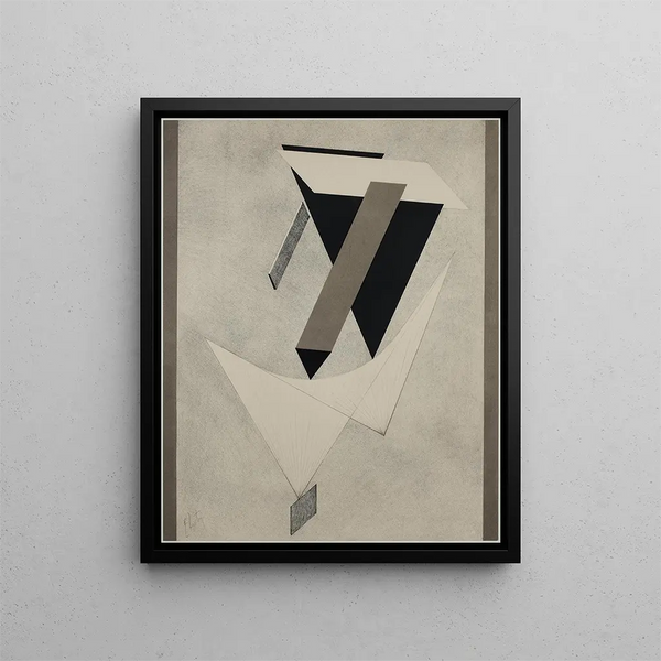 Kestnermappe Proun Rob Levnis & Chapman GmbH Hanover 4 - El Lissitzky — framed artwork on a wall