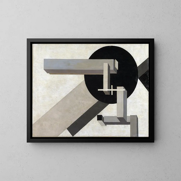 Proun 1D - El Lissitzky — framed artwork on a wall