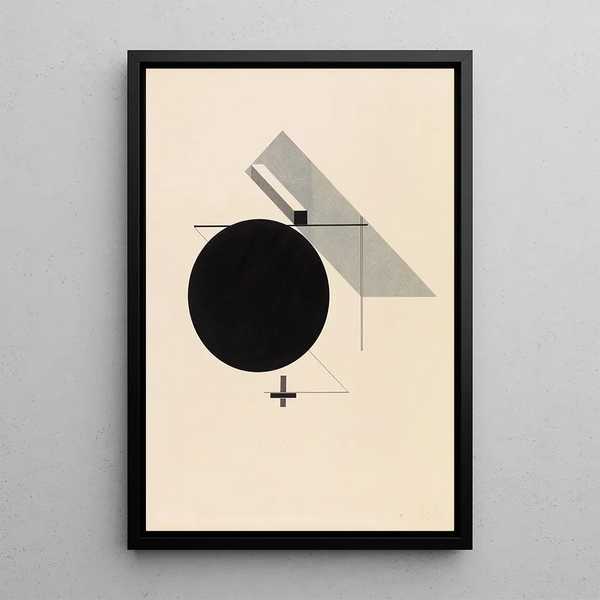 Proun IV Blad 4 uit de I Kestnermappe Proun - El Lissitzky — ingelijst kunstwerk aan de muur