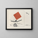 Devenir suprématiste de deux couleurs dans six constructions Pl 9 - El Lissitzky — ingelijst kunstwerk aan de muur