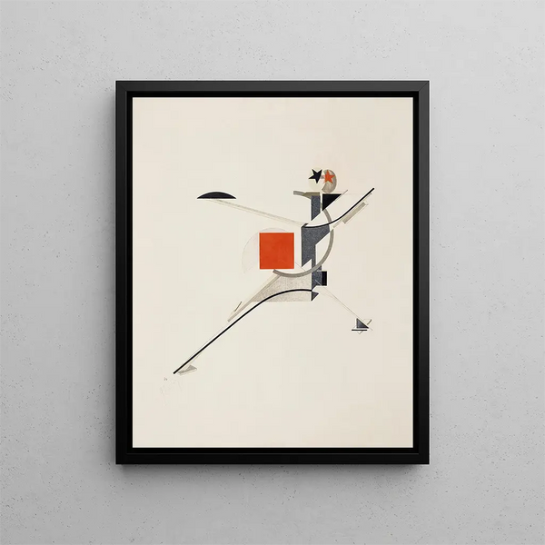 L'Homme Nouveau Neuer - El Lissitzky — ingelijst kunstwerk aan de muur