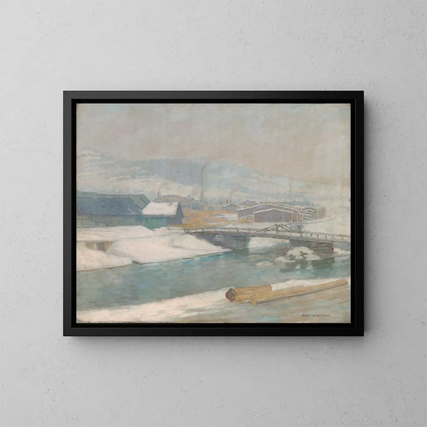 De Molen van Margecany - Elemér Halász-Hradil — ingelijst kunstwerk aan de muur