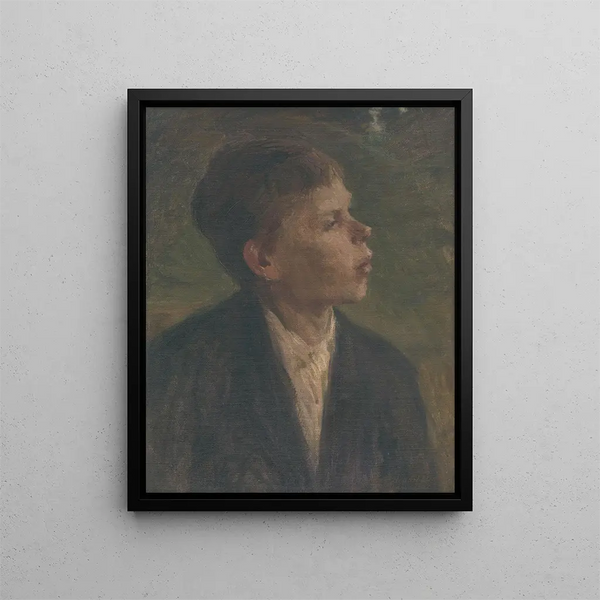 Jongen boer - Elemér Halász-Hradil — ingelijst kunstwerk aan de muur