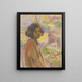Study of a girl - Elemér Halász-Hradil — framed artwork on a wall