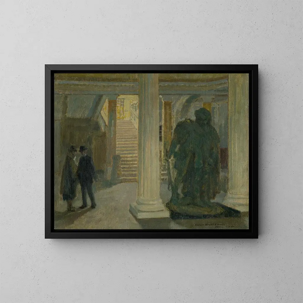 van het museumportaal van Košice - Elemér Halász-Hradil — ingelijst kunstwerk aan de muur
