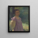 Under a tree - Elemér Halász-Hradil — framed artwork on a wall