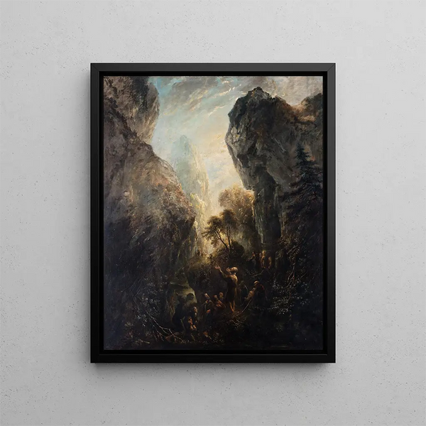 Jean-Baptiste prédication - Elias Martin — framed artwork on a wall