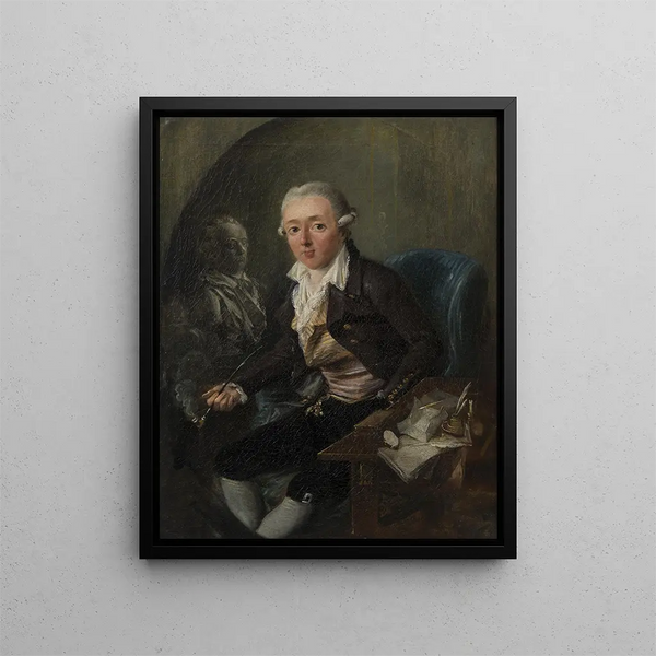 Portrait of a Gentleman - Elias Martin — framed artwork on a wall