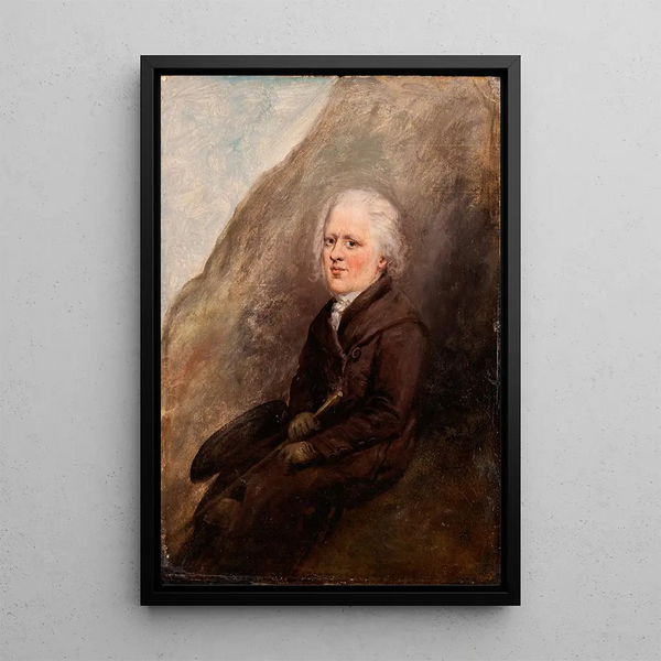 Self-portrait - Elias Martin — framed artwork on a wall