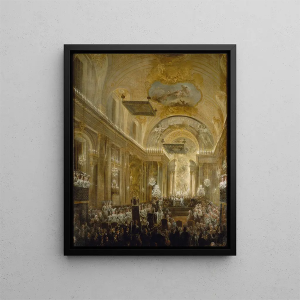 The Baptism of the Duke of Småland Till Grh 1965 No. 3060 - Elias Martin — framed artwork on a wall