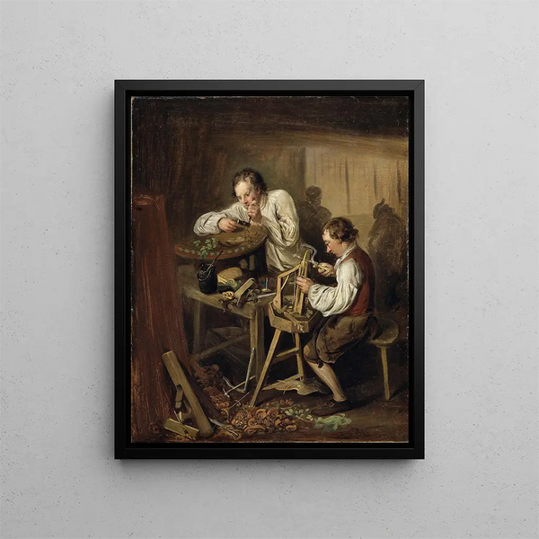 Les ébènes - Elias Martin — framed artwork on a wall