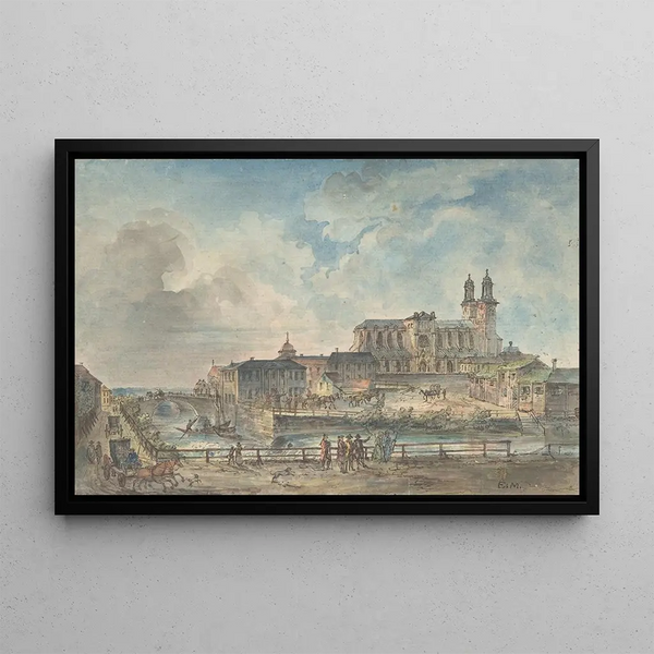 Elias Martin - View of Uppsala cathedral from the North.webp