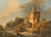 Overstroming bij de stadspoort - Elias Pieter van Bommel — weergave van het kunstwerk