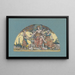 wetgeving corrupt - Elihu Vedder — ingelijst kunstwerk aan de muur