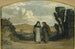 Moines sur la voie Appienne - Elihu Vedder — weergave van het kunstwerk