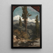 Trois arbres en Italië - Elihu Vedder — ingelijst kunstwerk aan de muur