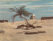 Boom en graven op de weg van Tel El Armano, Egypte - Elihu Vedder — weergave van het kunstwerk
