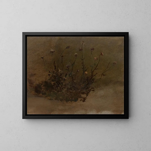 Wilde bloemen - Elihu Vedder — ingelijst kunstwerk aan de muur