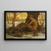 Jong Marsyas, Marsyas betoverend de hazen - Elihu Vedder — ingelijst kunstwerk aan de muur