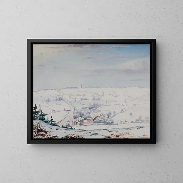 From Rednal Hill, Winter - Elijah Walton — framed artwork on a wall