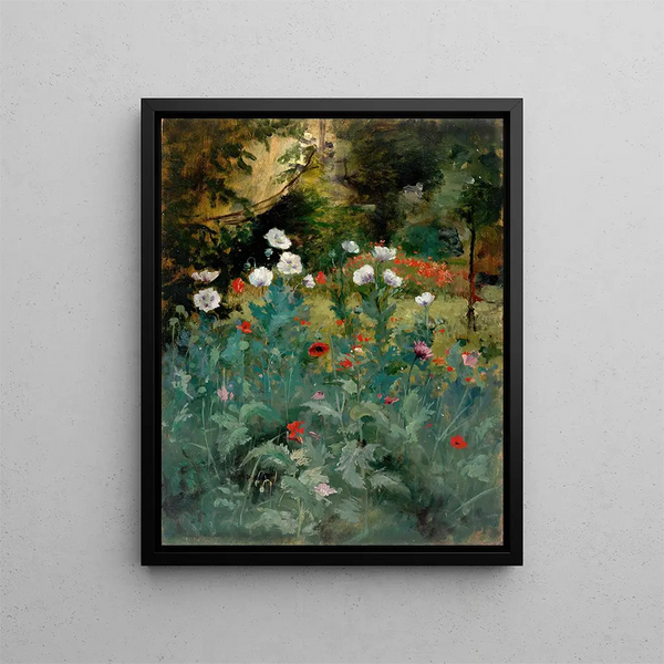 Poppies - Eliphalet Fraser Andrews — framed artwork on a wall