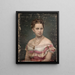 Koninklijk Schilderij van Olga van Griekenland - Elisabeth Jerichau-Baumann — ingelijst kunstwerk aan de muur