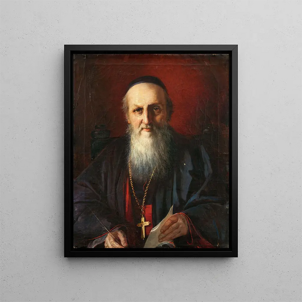 The Armenian Bishop Adoardo - Elisabeth Jerichau-Baumann — framed artwork on a wall
