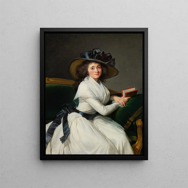 van Comtesse de la Châtre Marie Charlotte Louise Perrette Aglaé Bontemps - Elisabeth Louise Vigée Le Brun — ingelijst kunstwerk aan de muur