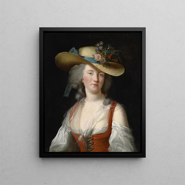 Portret Anne Catherine Le Preudhomme de Chatenoy gravin de Verdun - Elisabeth Louise Vigée Le Brun — ingelijst kunstwerk aan de muur