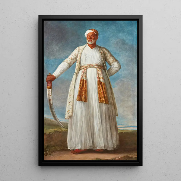 Portret van Muhammad Dervish Khan - Elisabeth Louise Vigée Le Brun — ingelijst kunstwerk aan de muur