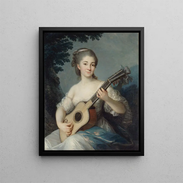 Portret van Marie Louise Adélaïde Jacquette de Robien vicomtesse de Mirabeau - Elisabeth Louise Vigée Le Brun — ingelijst kunstwerk aan de muur