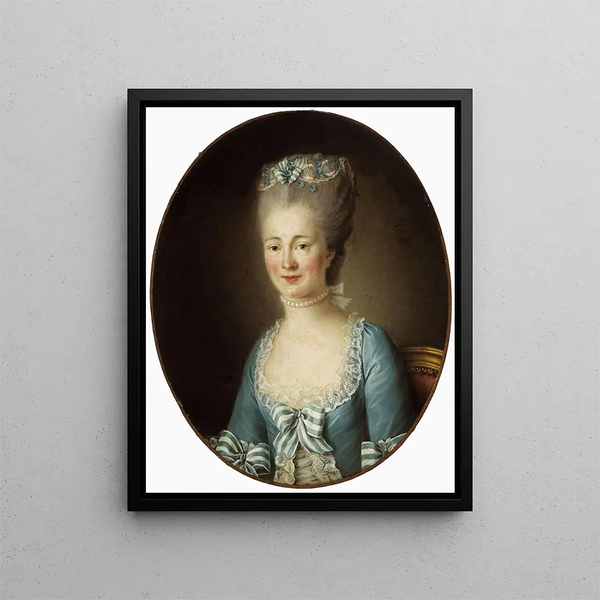 Portret van jonge vrouw - Elisabeth Louise Vigée Le Brun — ingelijst kunstwerk aan de muur