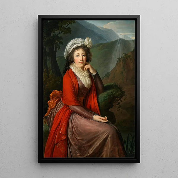 Reproductie van het schilderij Portret van de gravin Maria Theresia Bucquoi née Parr - Elisabeth Louise Vigée Le Brun