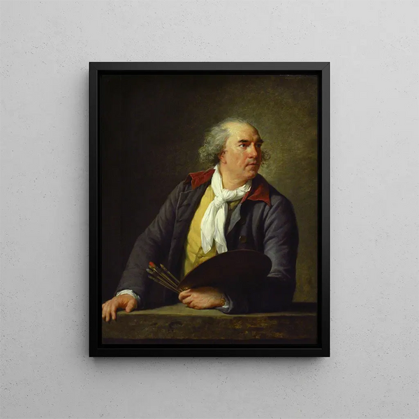 Portret van Hubert Robert - Elisabeth Louise Vigée Le Brun — ingelijst kunstwerk aan de muur