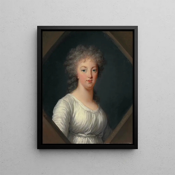 portret van Marie-Antoinette 1755-1793 - Elisabeth Louise Vigée Le Brun — ingelijst kunstwerk aan de muur