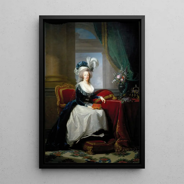 Reproductie van het schilderij Portret van Marie-Antoinette, koningin van Frankrijk - Elisabeth Louise Vigée Le Brun