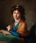 portret van Natalia Zakharovna Kolycheva née Hitrovo - Elisabeth Louise Vigée Le Brun — weergave van het kunstwerk
